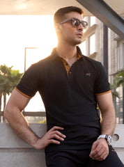 Spider Black Polo Shirt