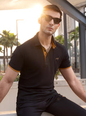 Spider Black Polo Shirt