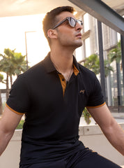 Spider Black Polo Shirt