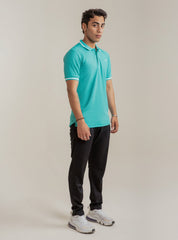 Drizzle Green Polo Set